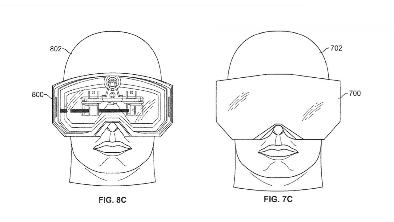 apple 8k vr headset illustrations