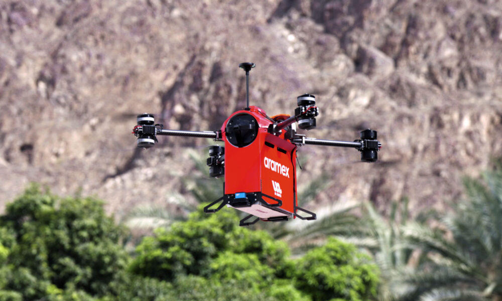 aramex has successfully tested drone deliveries in oman