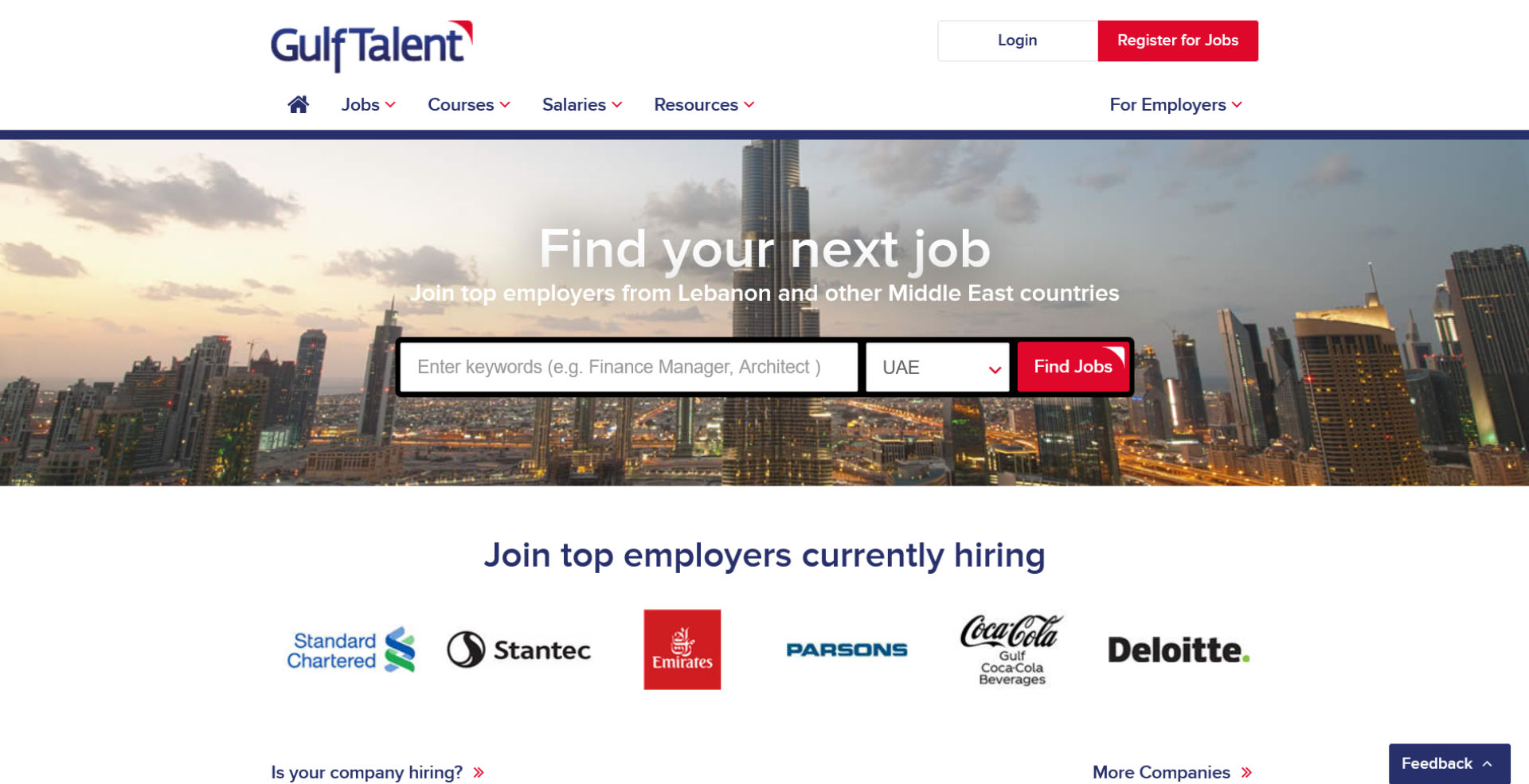 gulftalent homepage