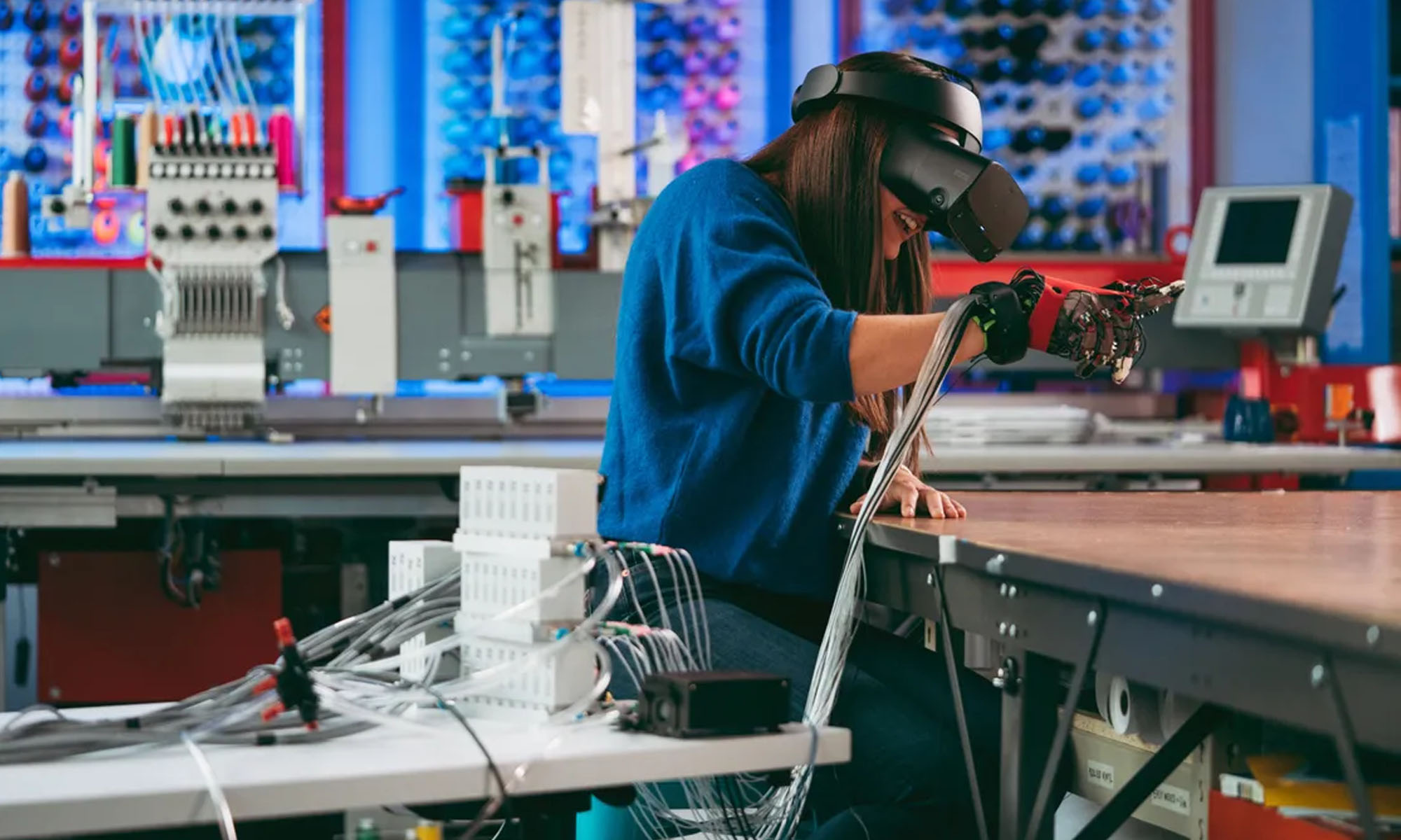 meta haptic glove lab testing