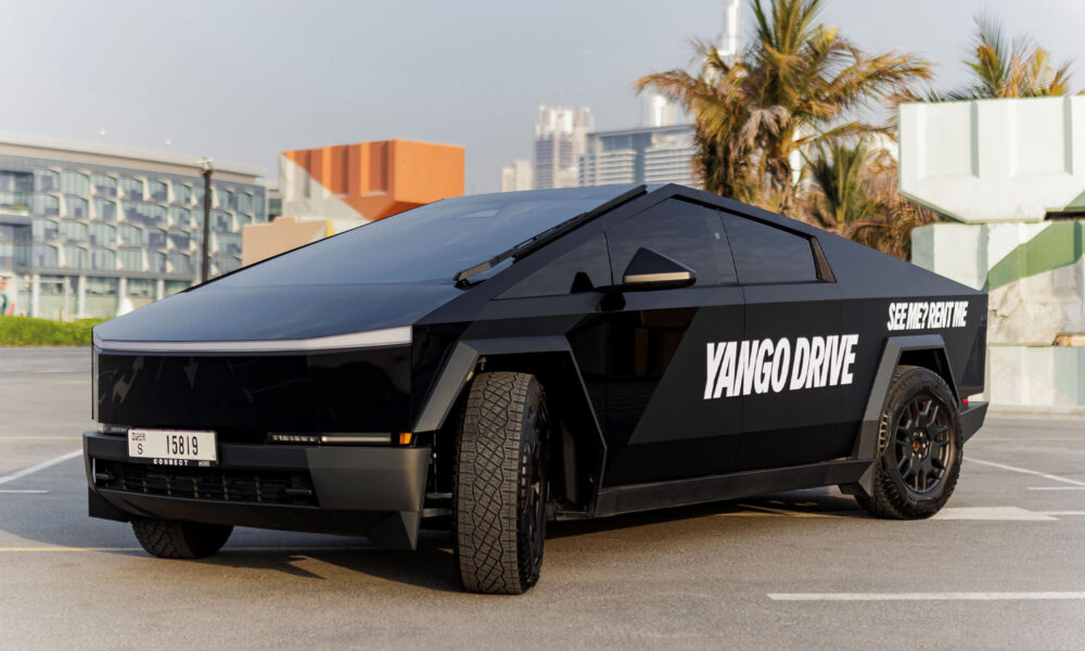 yango drive debuts tesla cybertruck rentals in dubai