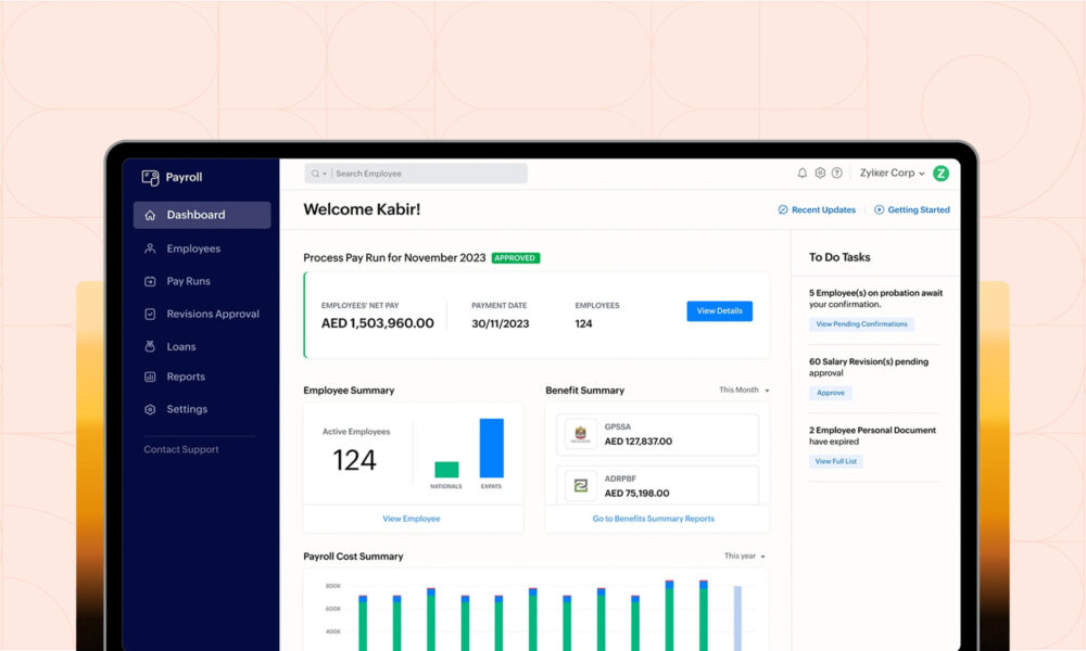 zoho launches zoho payroll solution for uae businesses