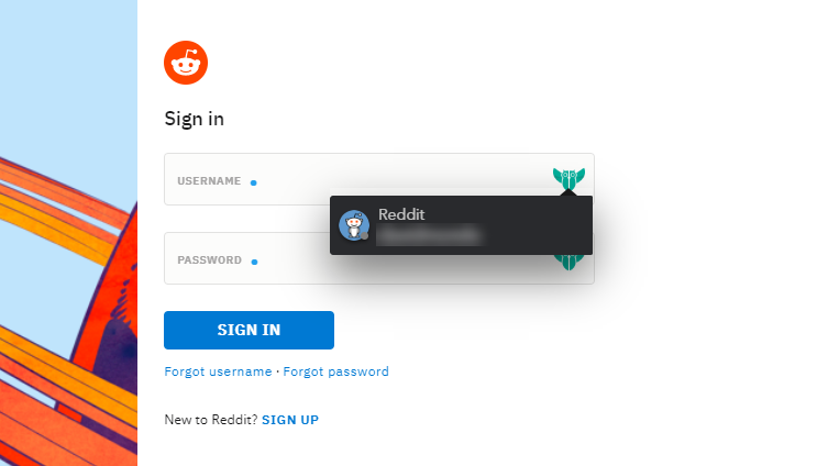 reddit browser autofill